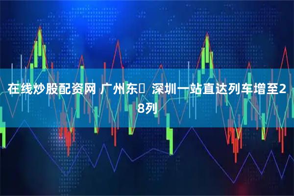 在线炒股配资网 广州东⇋深圳一站直达列车增至28列